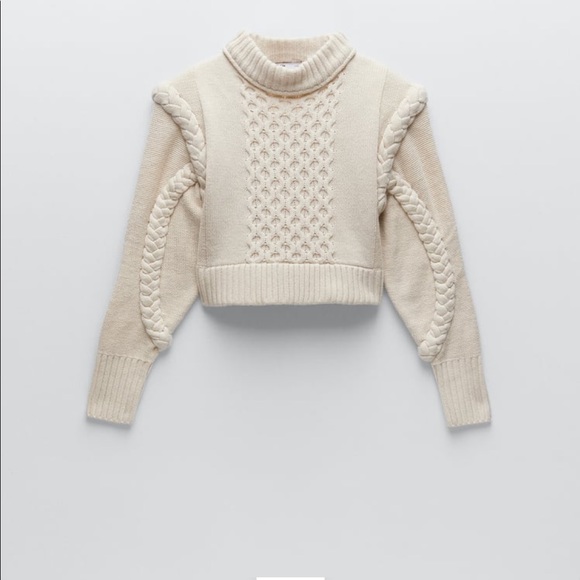 Zara Shoulder Pad Sweater - Picture 3 of 11
